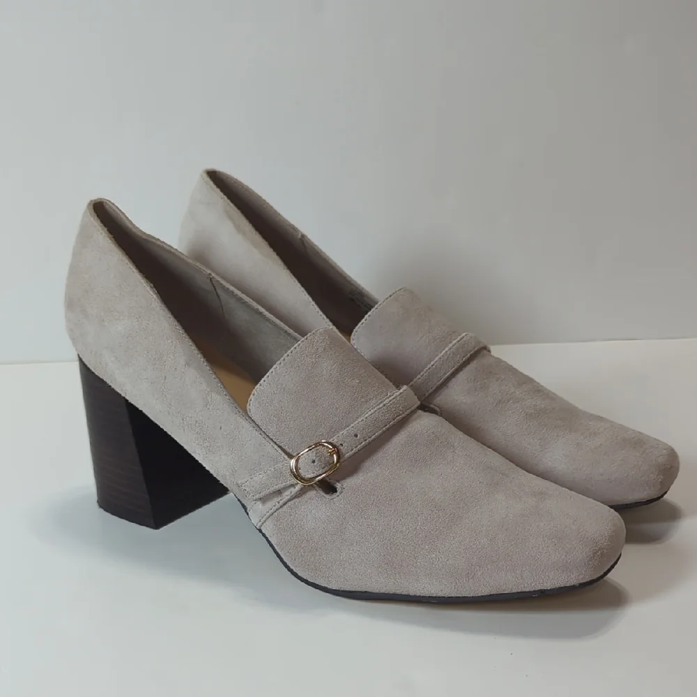 Bella Vita Women's Ashton Square Toe Block Heel Pumps Size 12W